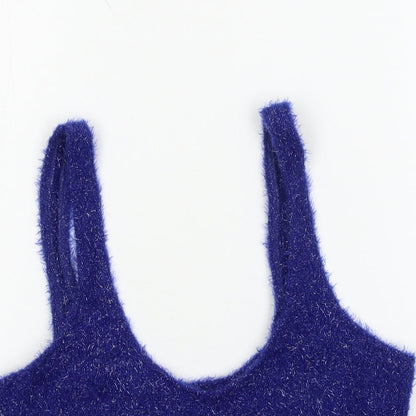 Bershka Womens Blue   Basic Tank Size M
