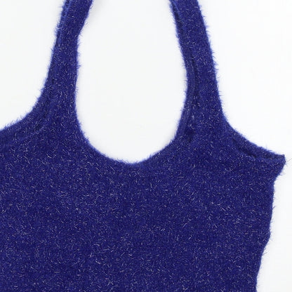 Bershka Womens Blue   Basic Tank Size M