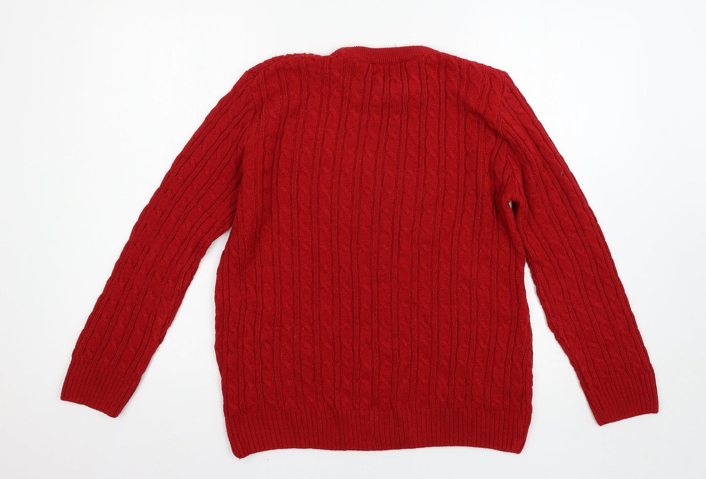 CHIC Womens Red   Pullover Jumper Size L
