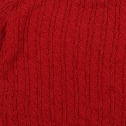 CHIC Womens Red   Pullover Jumper Size L