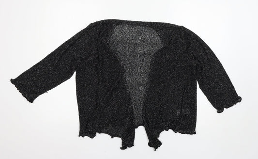 BM Womens Black   Cardigan Jumper Size M