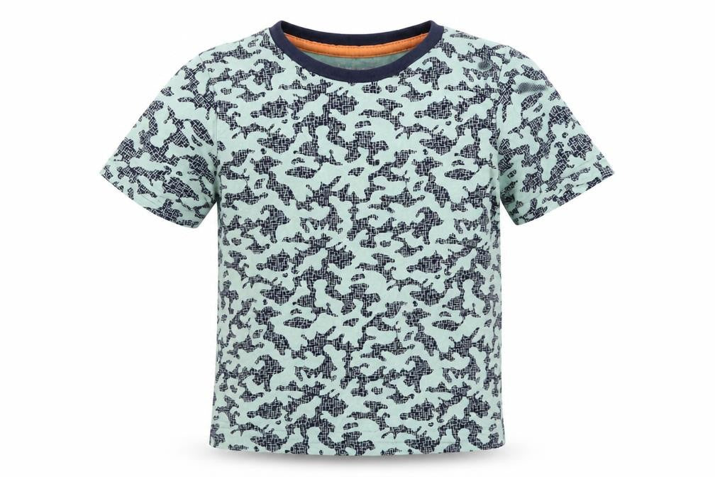 Nutmeg Boys Blue Camouflage  Basic T-Shirt Size 5-6 Years