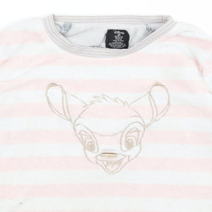Preloved Disney Womens Grey Striped  Pullover Jumper Size XS  - Bambi - Detail