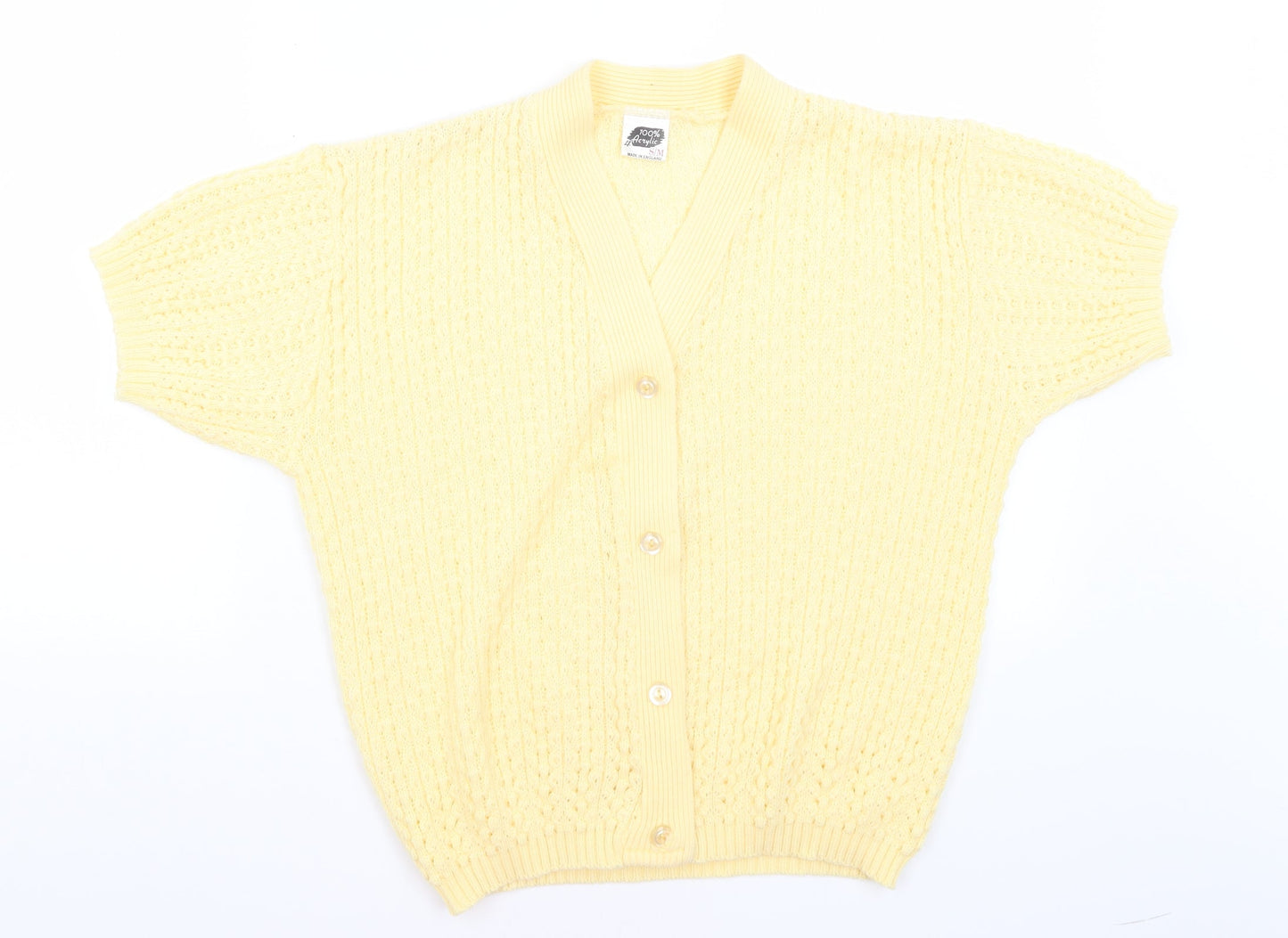 LK Womens Yellow   Cardigan Jumper Size S