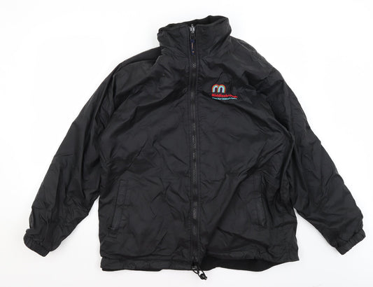 Uneek Mens Black   Rain Coat Coat Size M