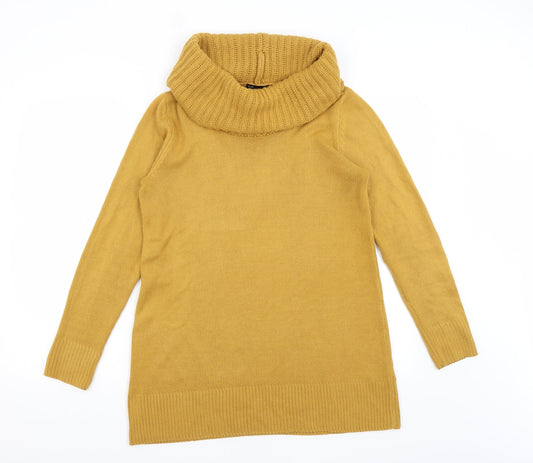 H&M Womens Yellow   Pullover Jumper Size S