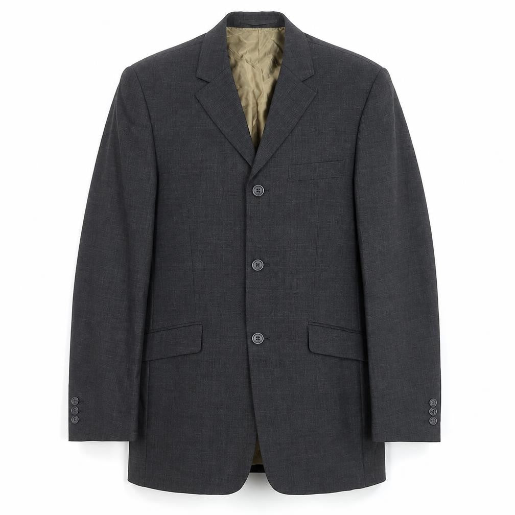 Milan Mens Grey   Jacket Suit Jacket Size 38