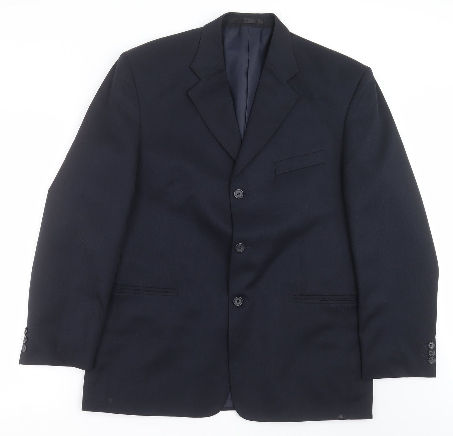 SAVATINI Mens Blue   Jacket Suit Jacket Size 42