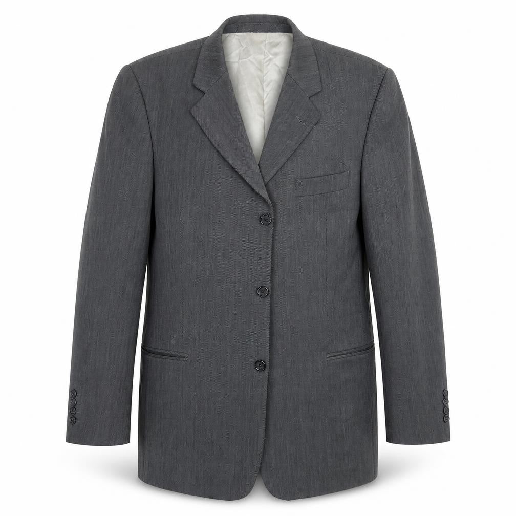 BHS Mens Grey Striped  Jacket Suit Jacket Size 42