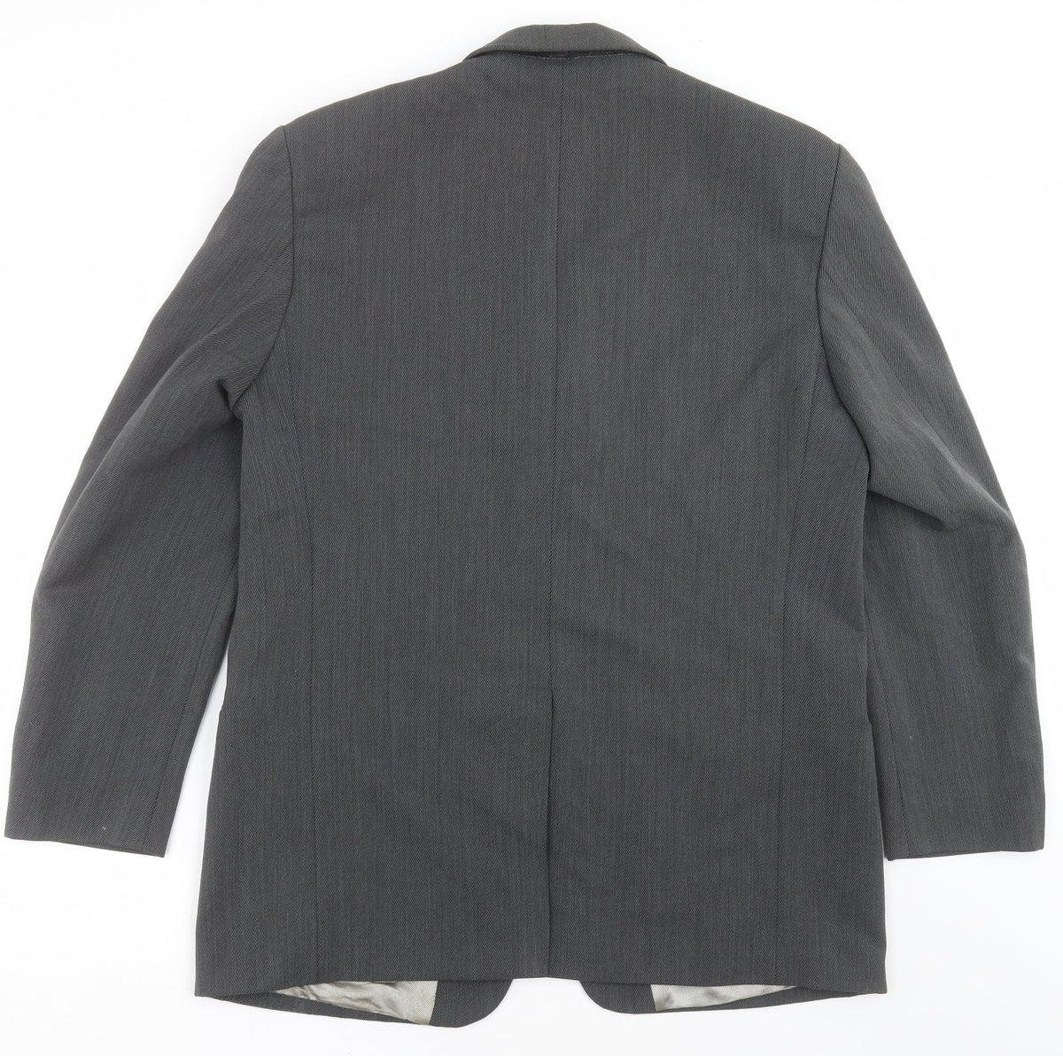 BHS Mens Grey Striped  Jacket Suit Jacket Size 42