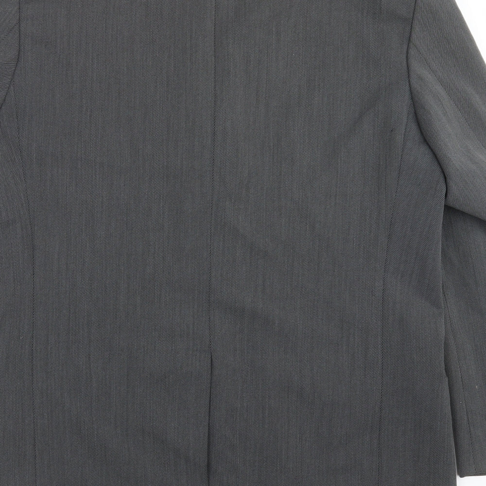 BHS Mens Grey Striped  Jacket Suit Jacket Size 42