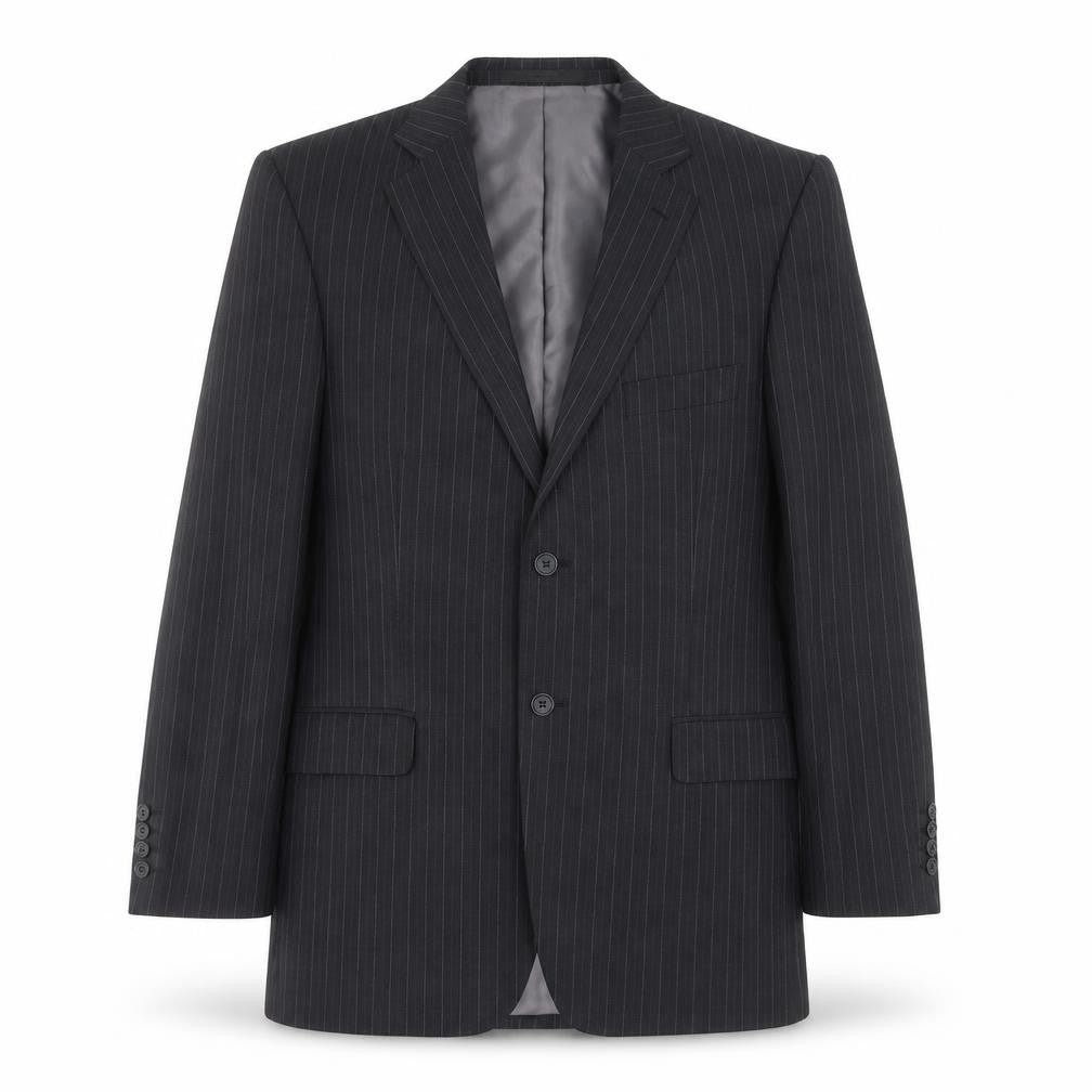 Marks & Spencer Mens Grey Striped  Jacket Suit Jacket Size 42