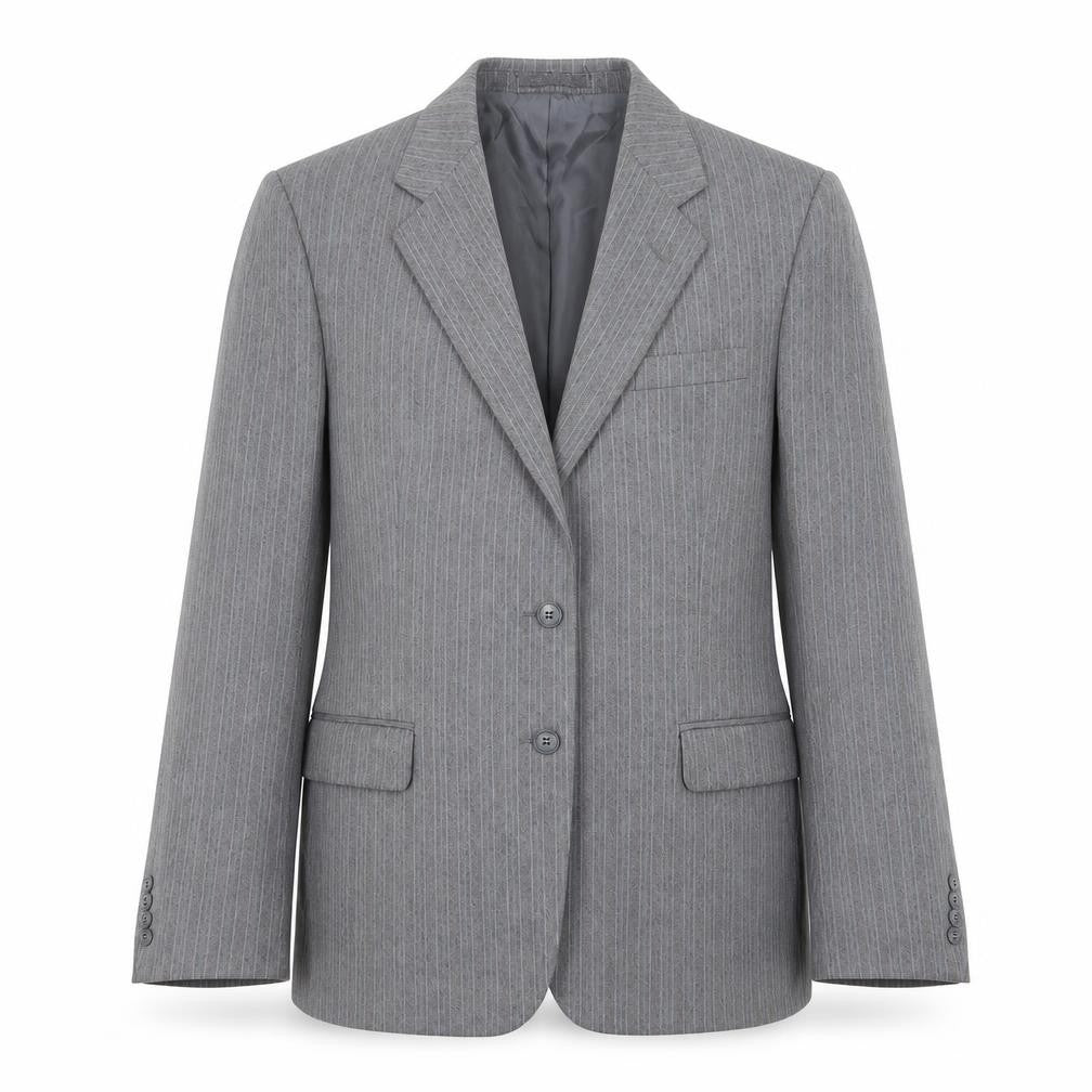 Marks & Spencer Mens Grey Striped  Jacket Suit Jacket Size 40
