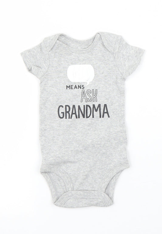 Carters Baby Grey   Babygrow One-Piece Size 0-3 Months