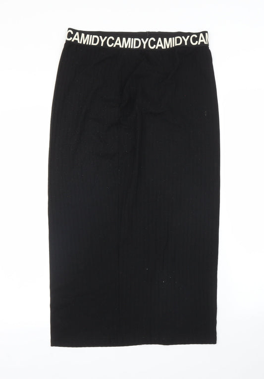 Camidy Womens Black   Straight & Pencil Skirt Size M