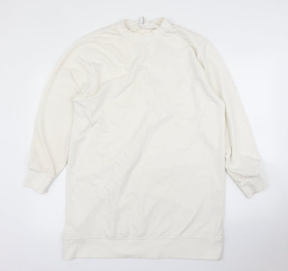 Preloved H&M Womens White   Pullover Jumper Size M - Front