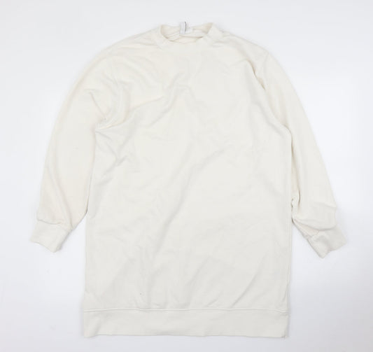 H&M Womens White   Pullover Jumper Size M
