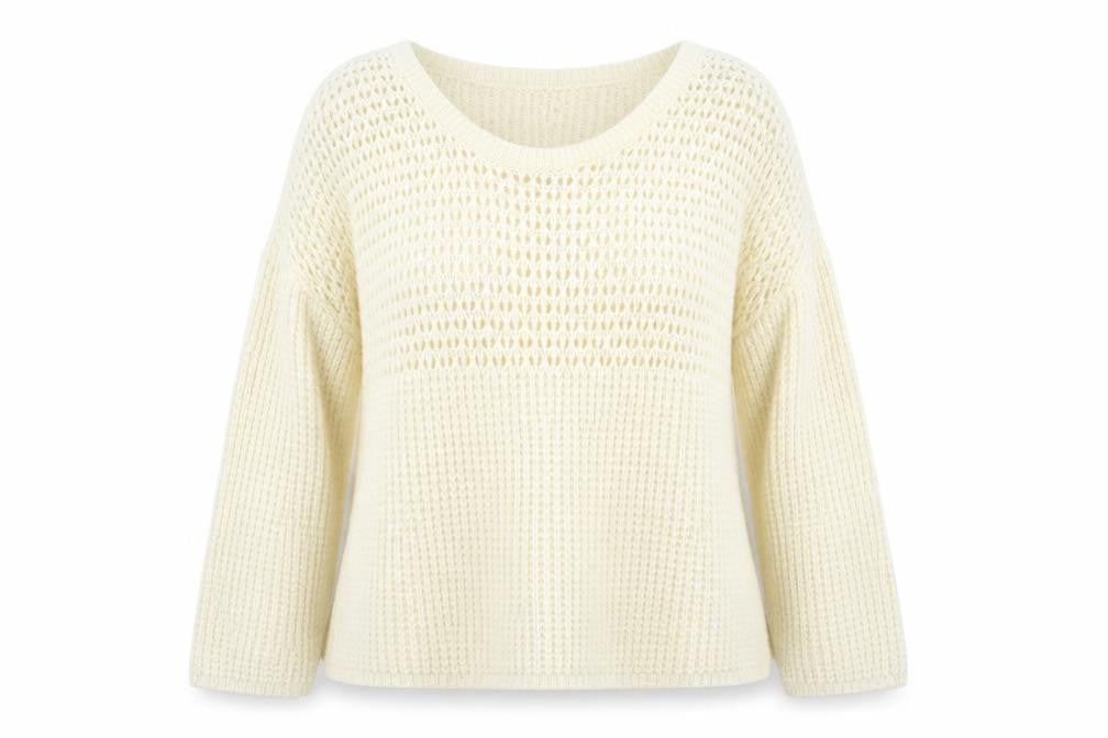 Internationale Womens Ivory   Pullover Jumper Size 10