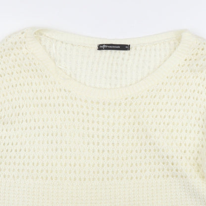 Internationale Womens Ivory   Pullover Jumper Size 10