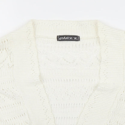 Preloved Muizz Womens Ivory   Cardigan Jumper Size M - Detail