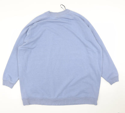 Monki Mens Blue   Pullover Jumper Size M