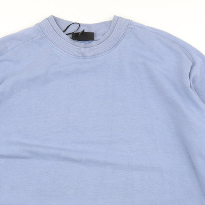 Monki Mens Blue   Pullover Jumper Size M