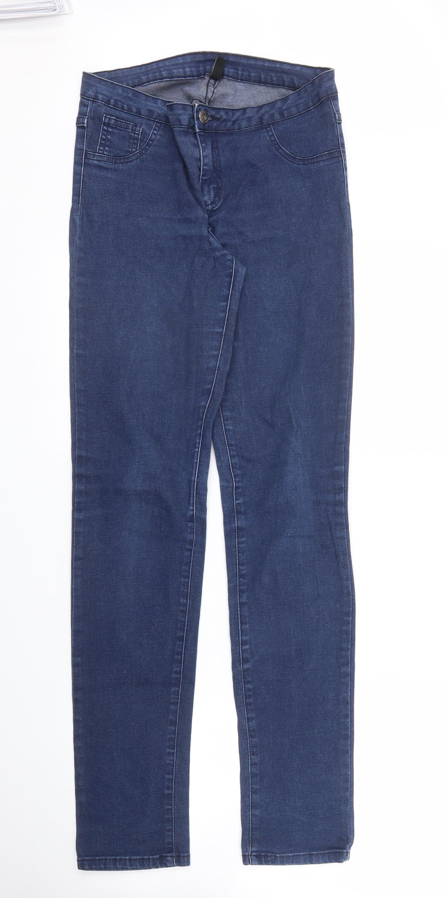 VILA Womens Blue  Denim Skinny Jeans Size L L31 in