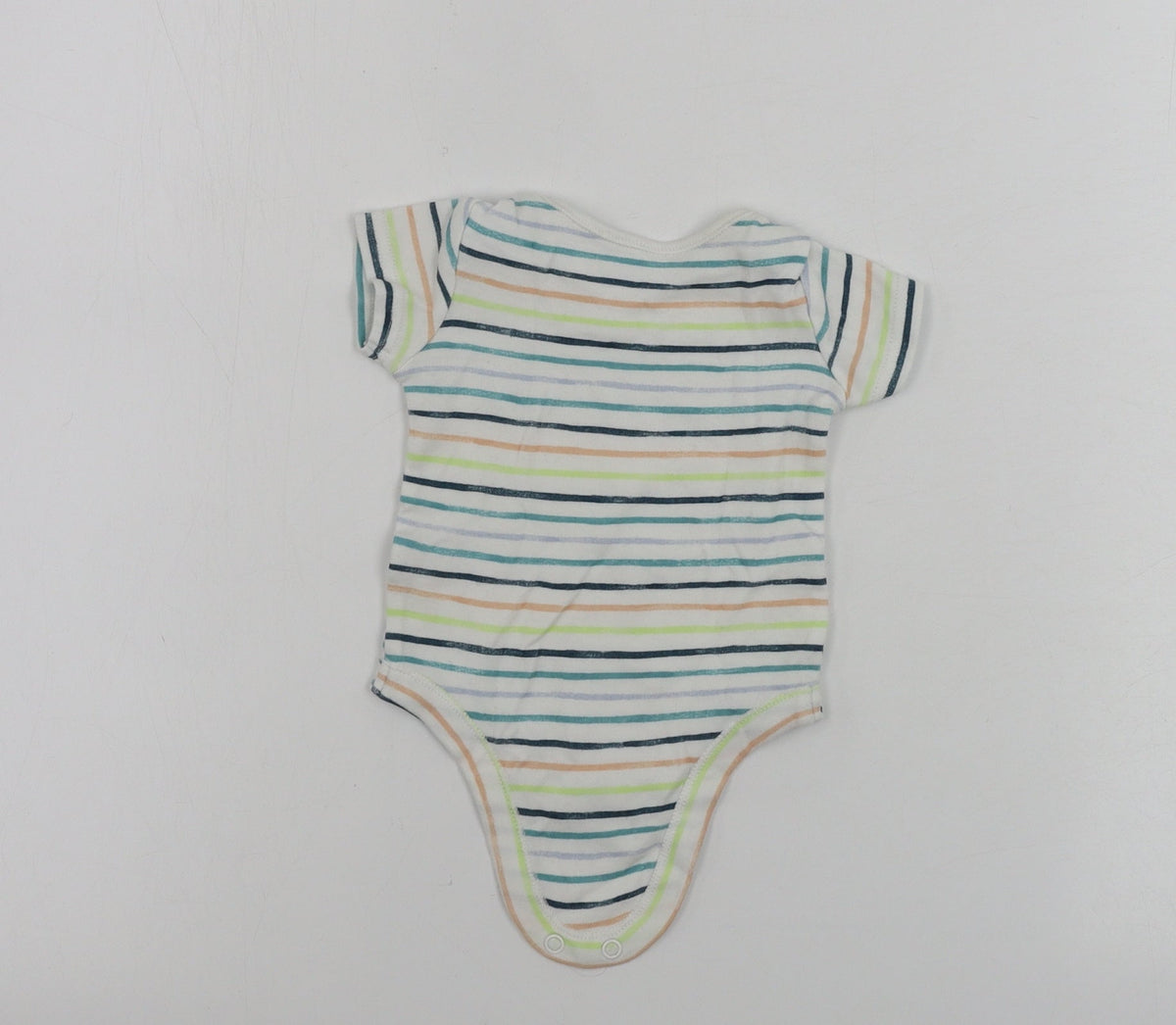 Tu Boys White Striped  Babygrow One-Piece Size Newborn