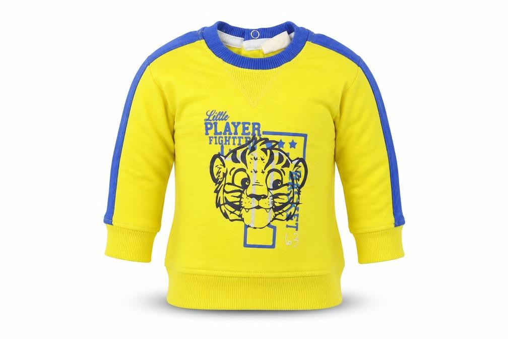 Preworn  Boys Yellow   Pullover Jumper Size 6-9 Months