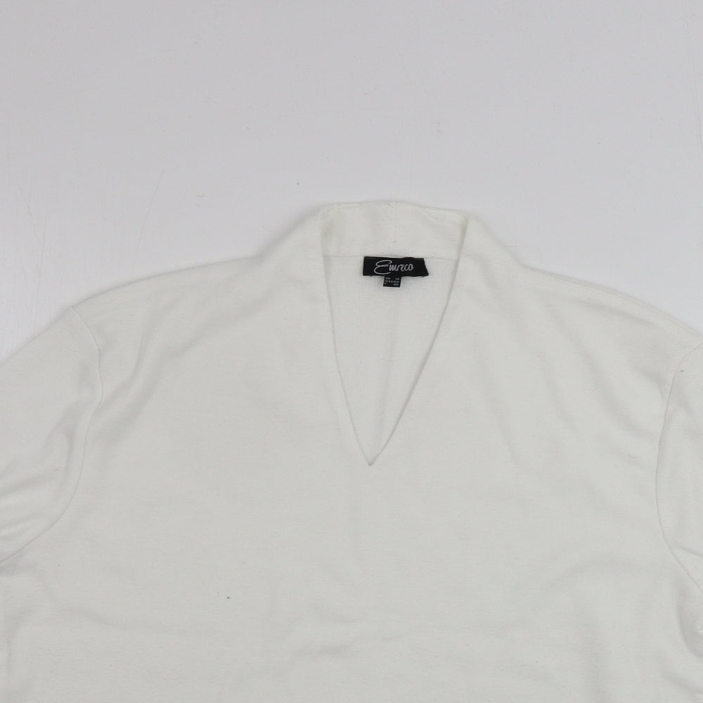 Emreco Womens Ivory   Pullover Jumper Size 18