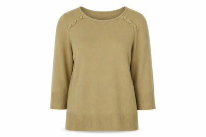 Klass Womens Beige   Pullover Jumper Size M