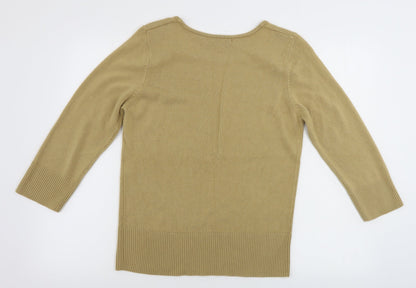 Klass Womens Beige   Pullover Jumper Size M