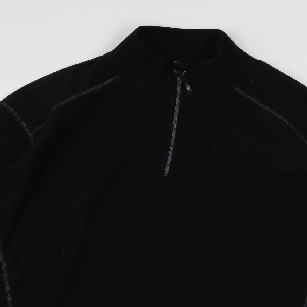 Preworn  Mens Black   Henley Jumper Size S