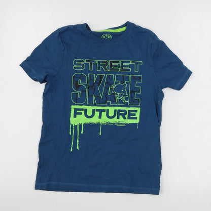 F&F  Boys Blue   Basic T-Shirt Size 6-7 Years