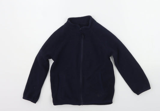 st bernard Girls Blue   Full Zip Jumper Size 4 Years