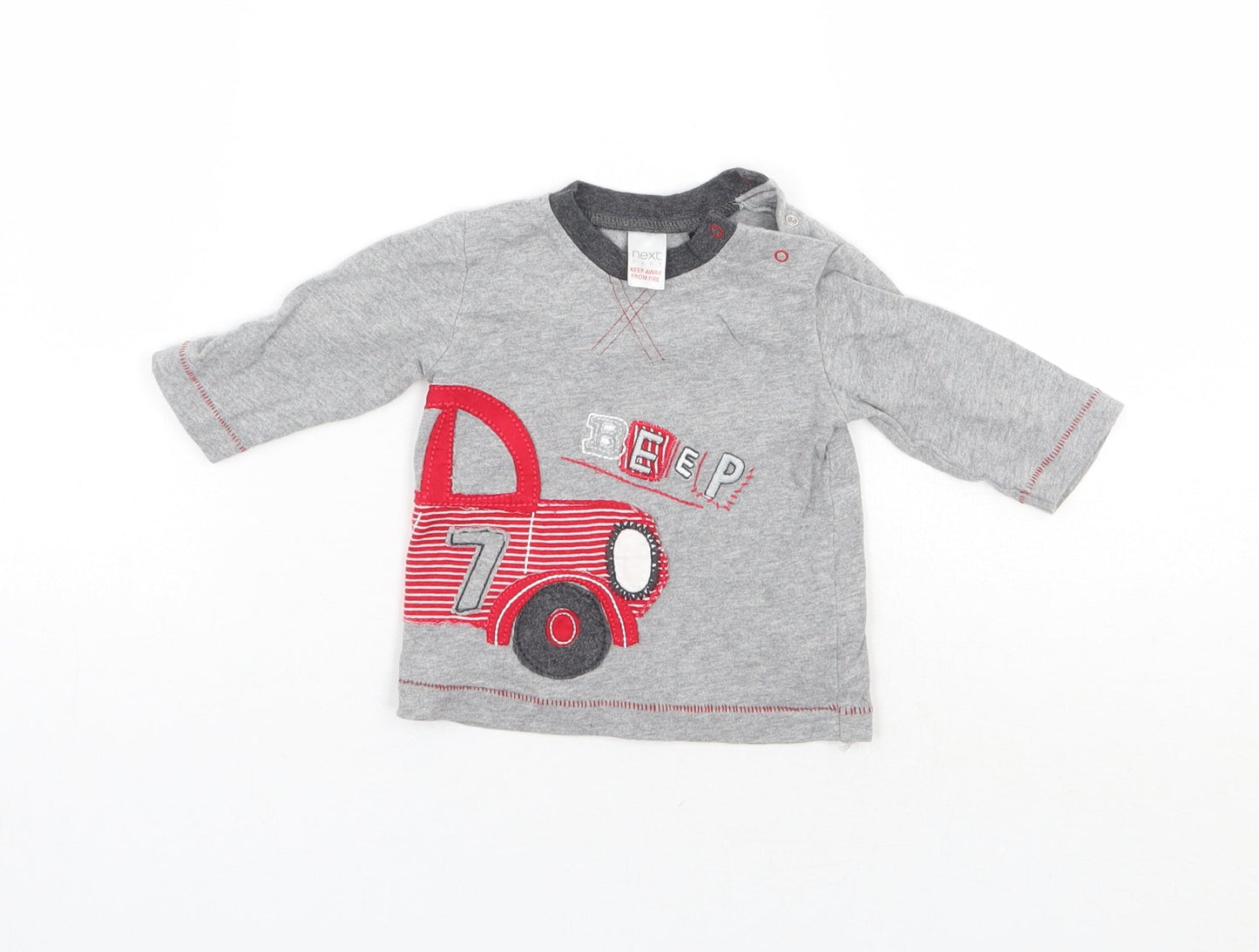 NEXT Boys Grey   Basic T-Shirt Size 0-3 Months