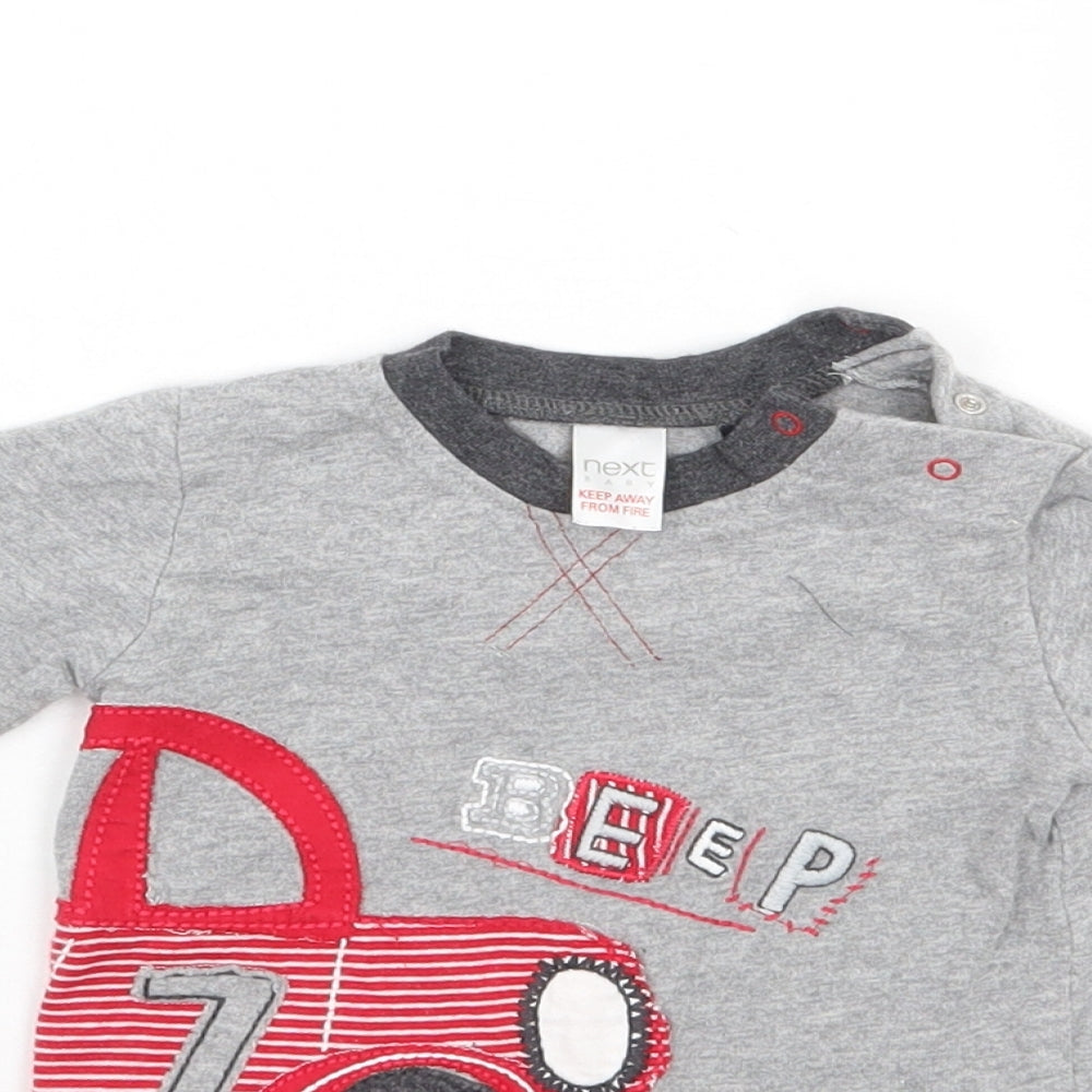 NEXT Boys Grey   Basic T-Shirt Size 0-3 Months