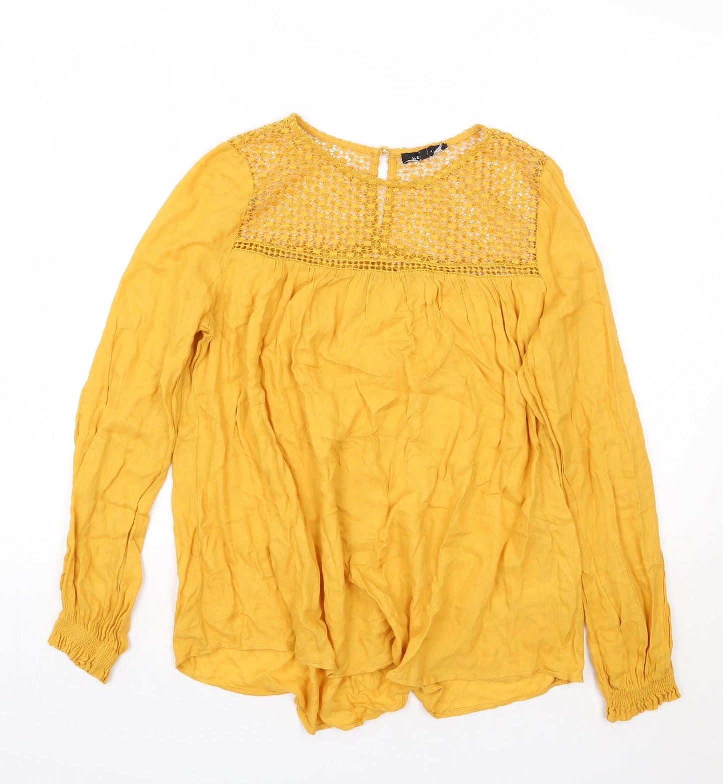 Newlook Womens Yellow   Basic Blouse Size 8
