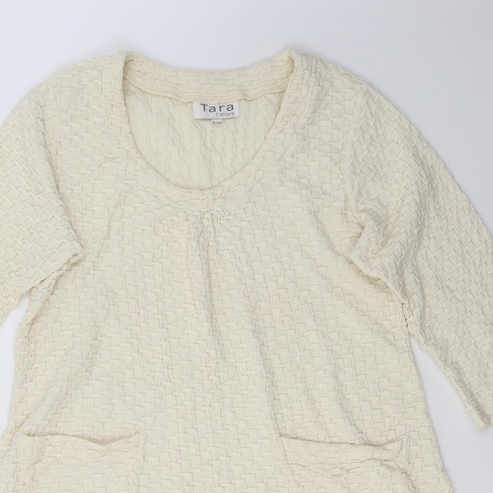tara Womens White   A-Line  Size M