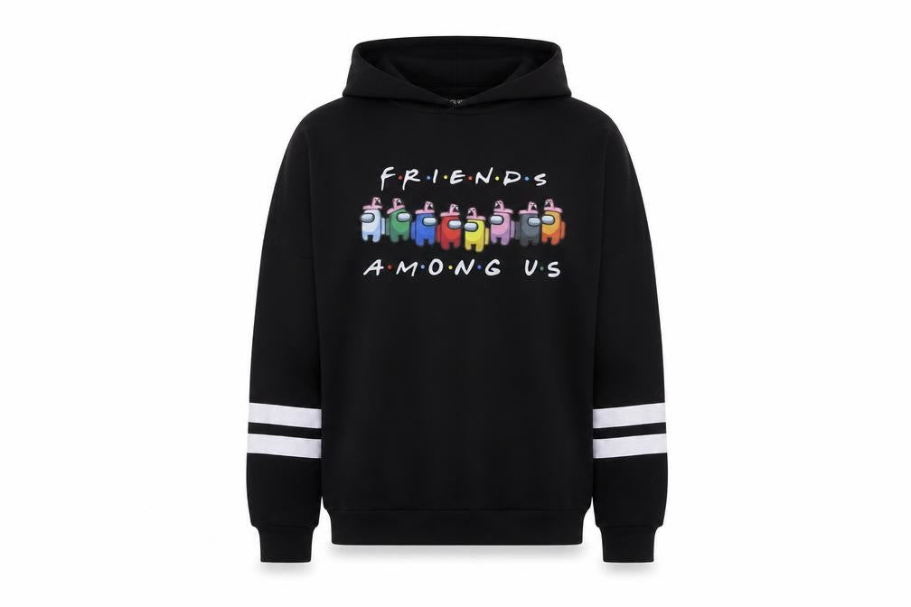 Fancyqube Womens Black   Pullover Hoodie Size S  - Friends
