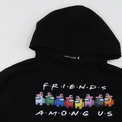 Fancyqube Womens Black   Pullover Hoodie Size S  - Friends