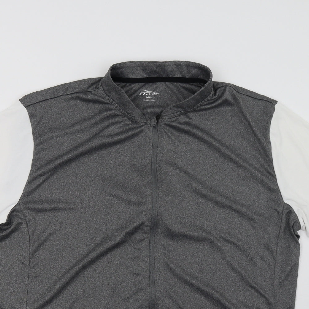 Crane Mens Grey   Full Zip Sweatshirt Size L