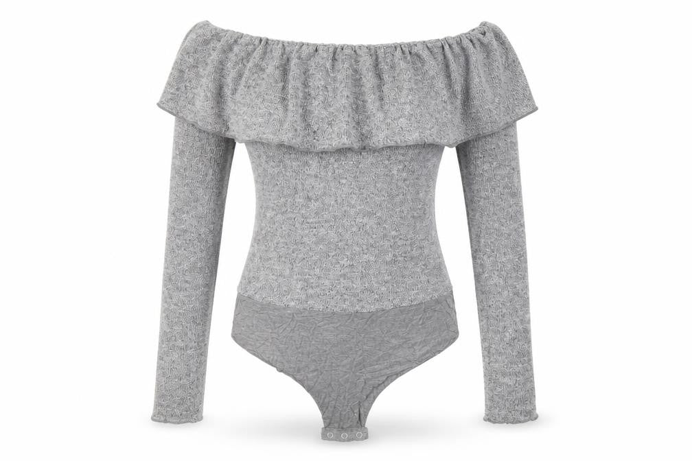 Zara Womens Grey   Bodysuit One-Piece Size S