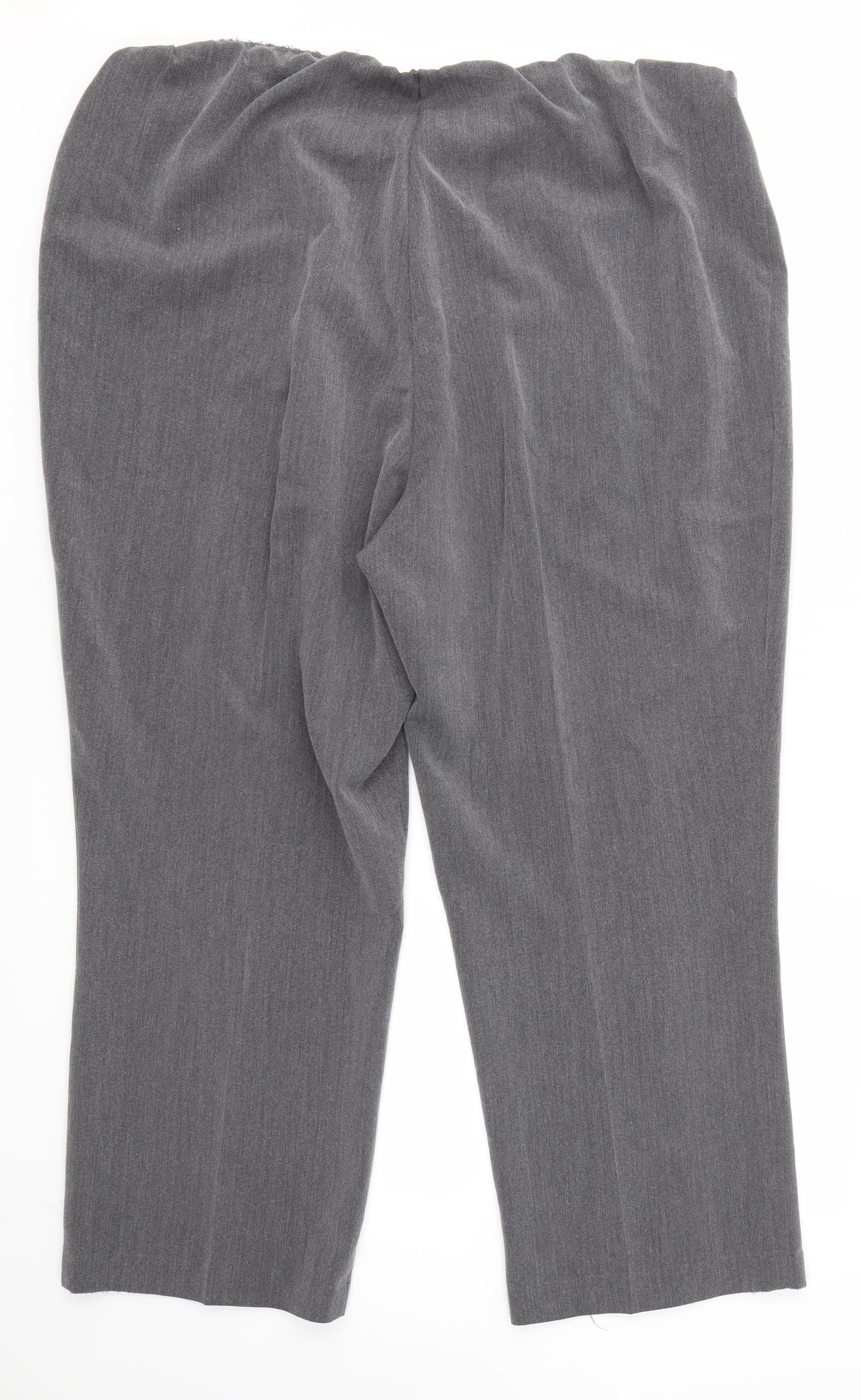 BM Womens Grey   Dress Pants Trousers Size 18 L25 in