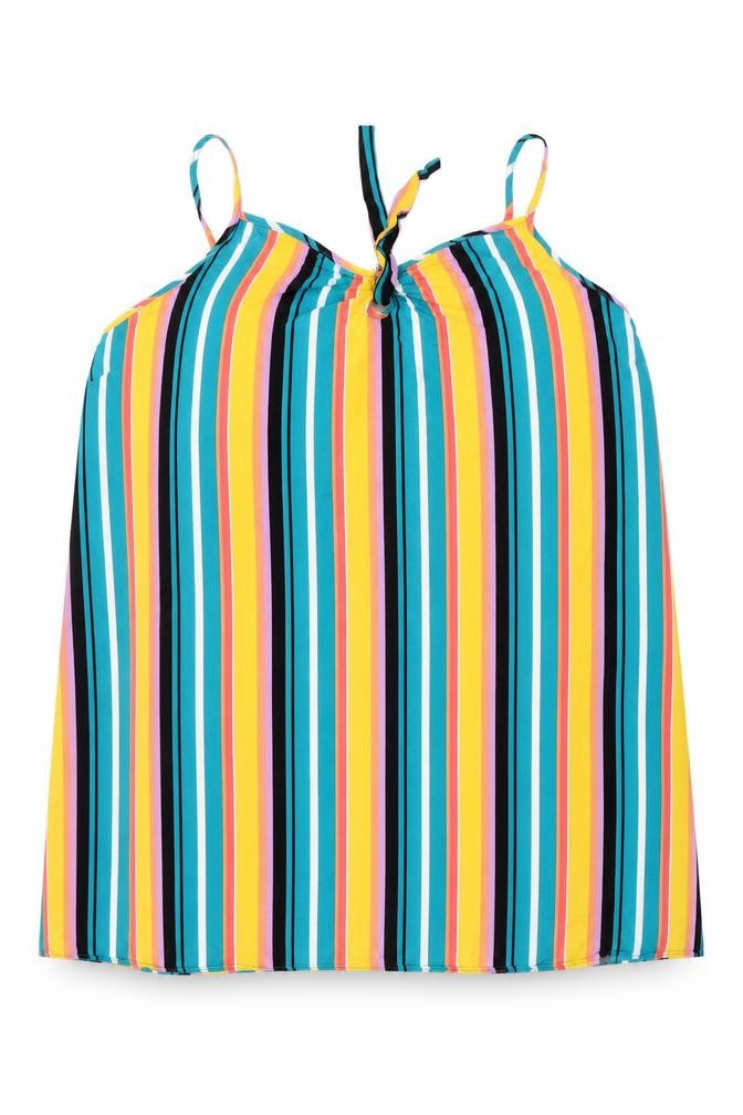 Matalan Womens Multicoloured Striped  Camisole Blouse Size 16