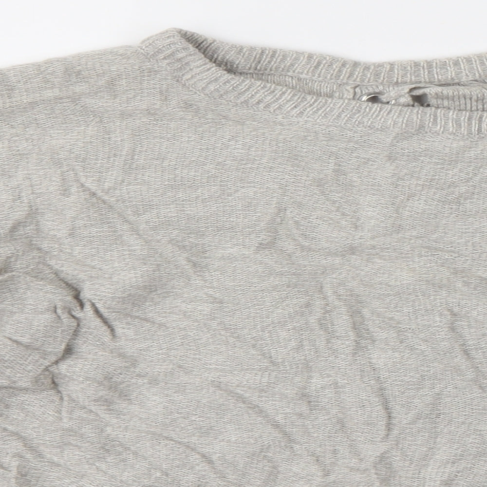 Brave Soul Womens Grey   Pullover Jumper Size M