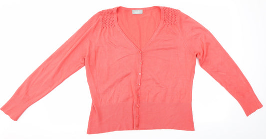 Wallis Womens Pink   Cardigan Jumper Size L
