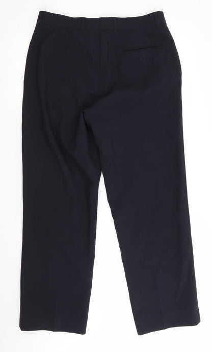Dunnes Mens Blue   Trousers  Size 32 in L28 in