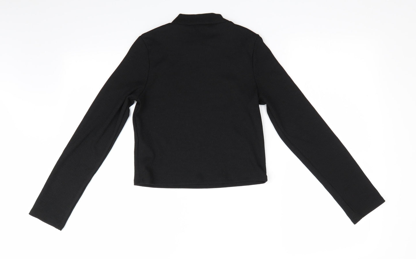 Primark Girls Black   Pullover Jumper Size 12-13 Years  - ribbed fabric