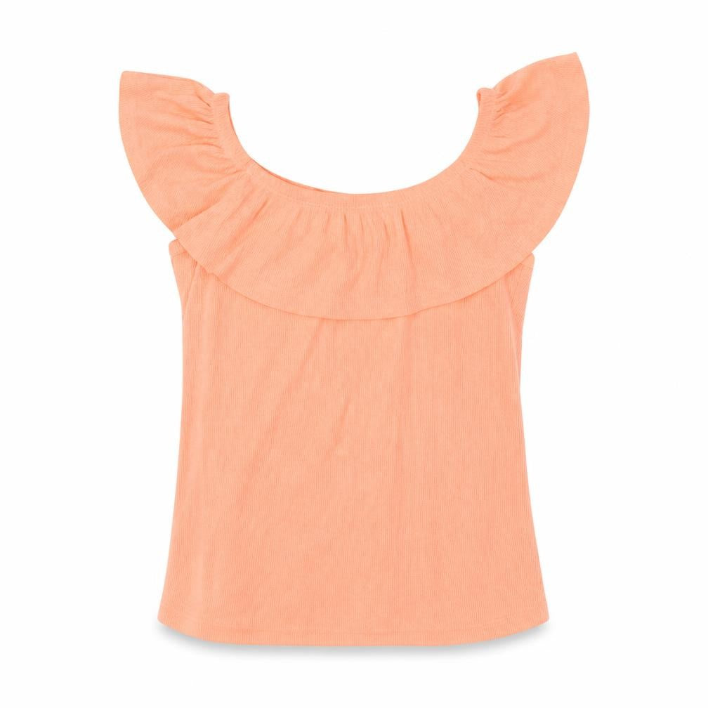 Miss E-Vie Girls Orange   Basic Blouse Size 13-14 Years